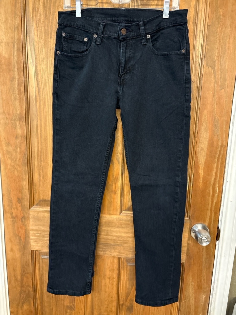 Levi’s 511 Slim Black Jeans Mens 32x30 Stretch Denim Dark Wash